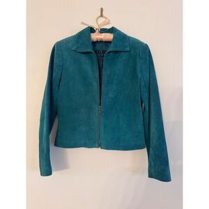 Vintage Teal Suede Jacket